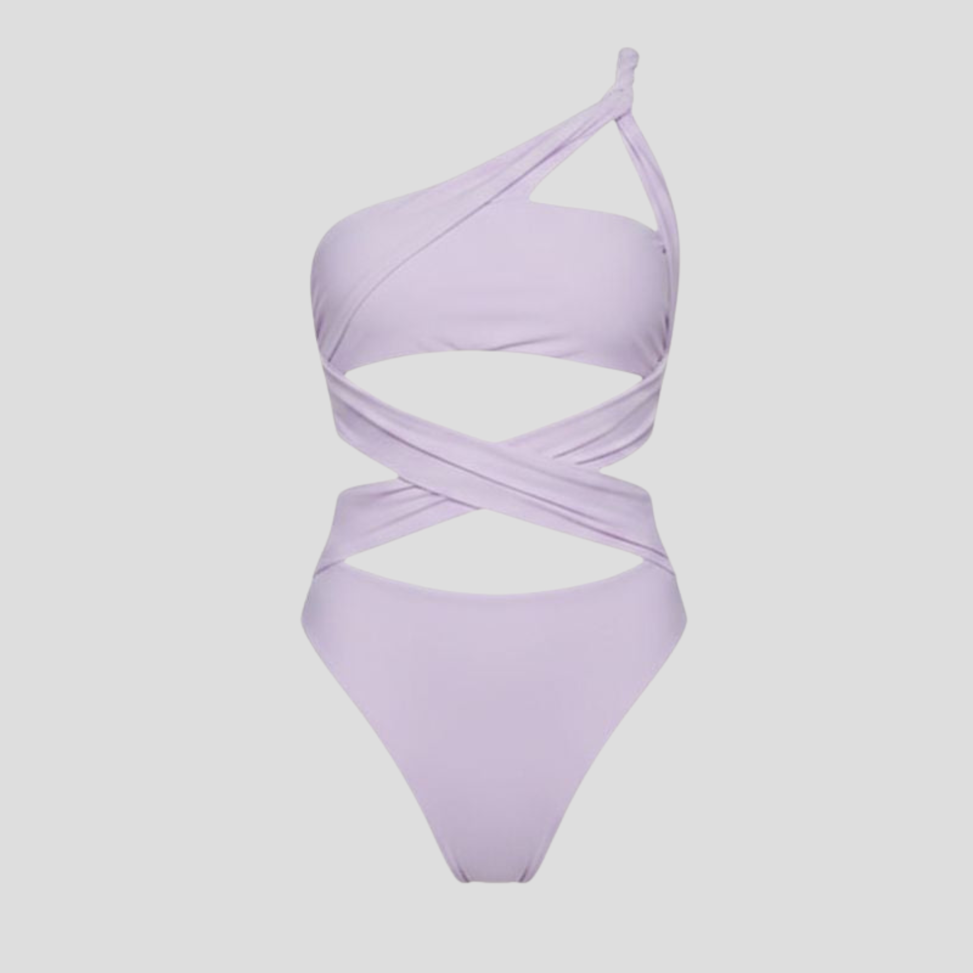 Women One-Piece Swimsuit | One-Shoulder Form & Wrap-Around Strap Alignment for Swimwear