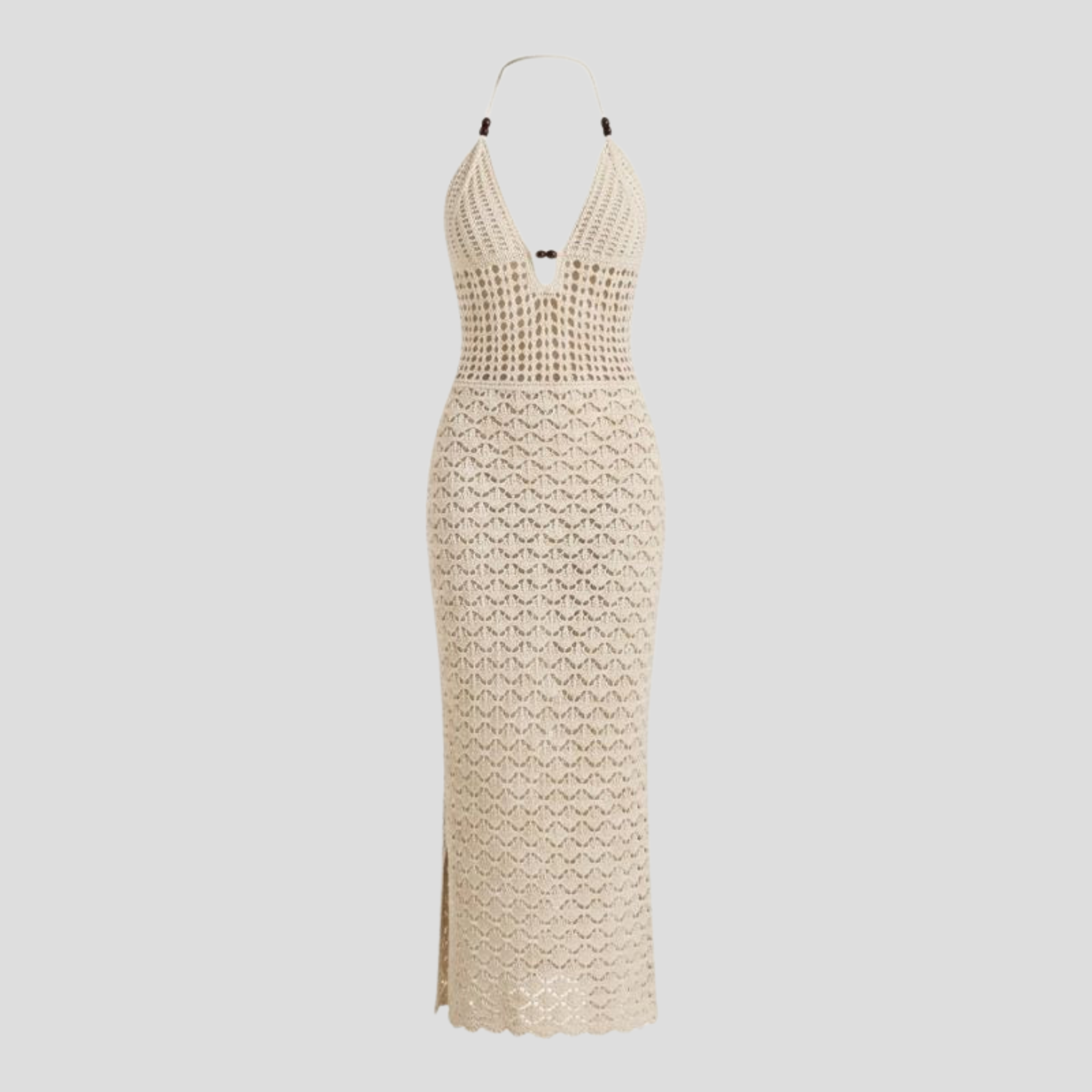 Women Maxi Dress | Halter Neckline Form & Open-Back Alignment for Occasion Wear