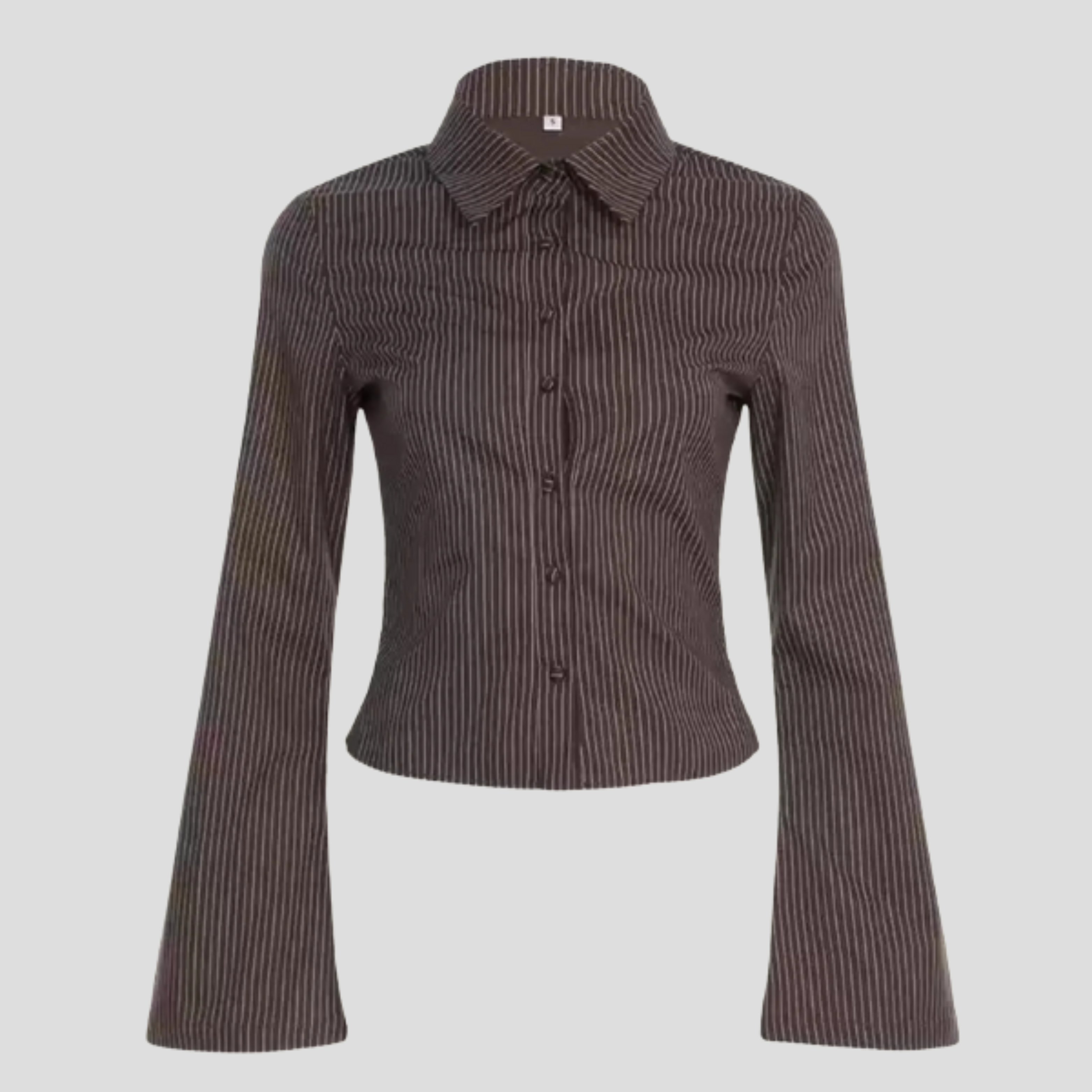 The Mirelle Pinstripe Fitted Shirt