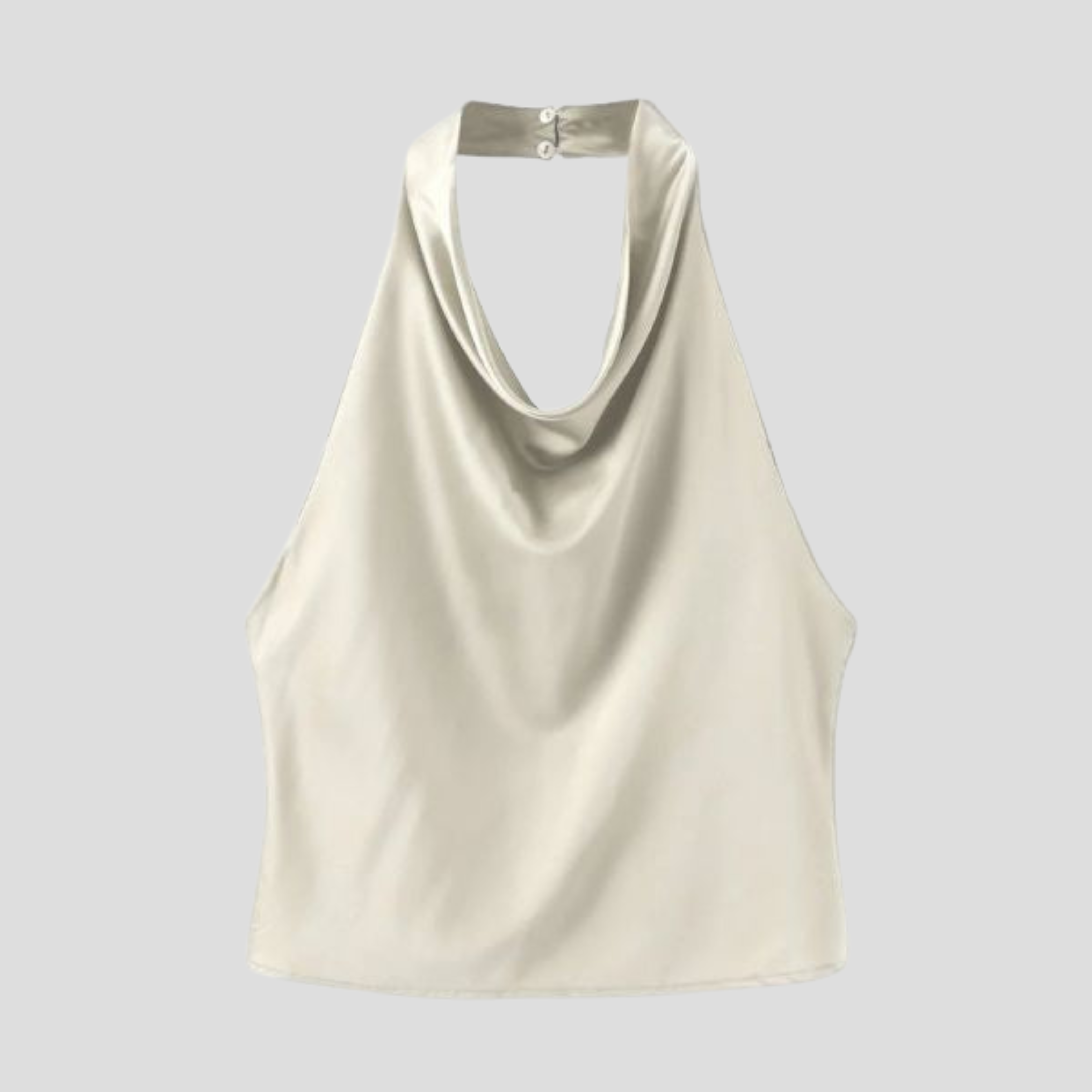 The Solène Draped Halter Neck Top