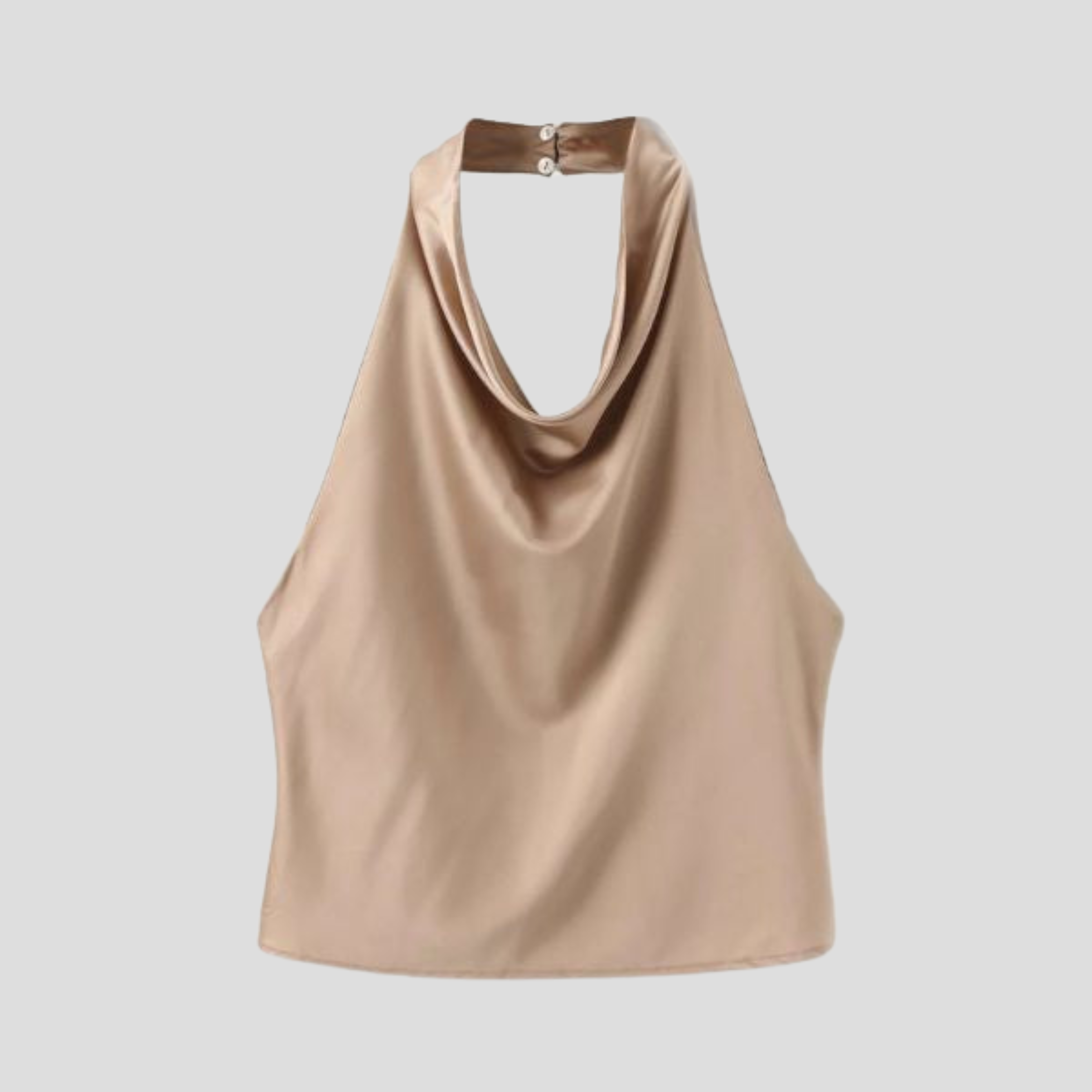 The Solène Draped Halter Neck Top