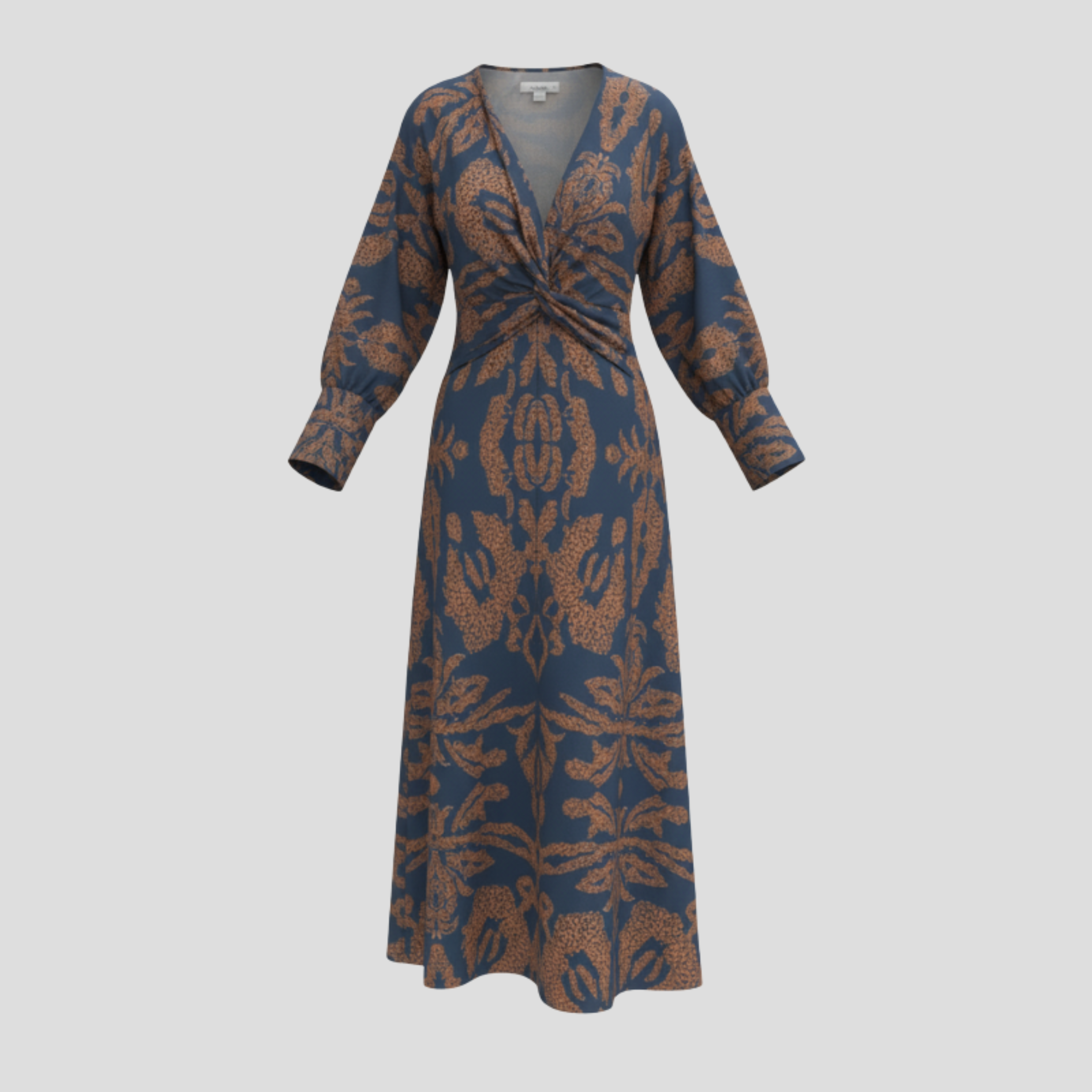 Women Midi Dress | Flowing Outline Form & Contoured Line Alignment for Occasion Wear