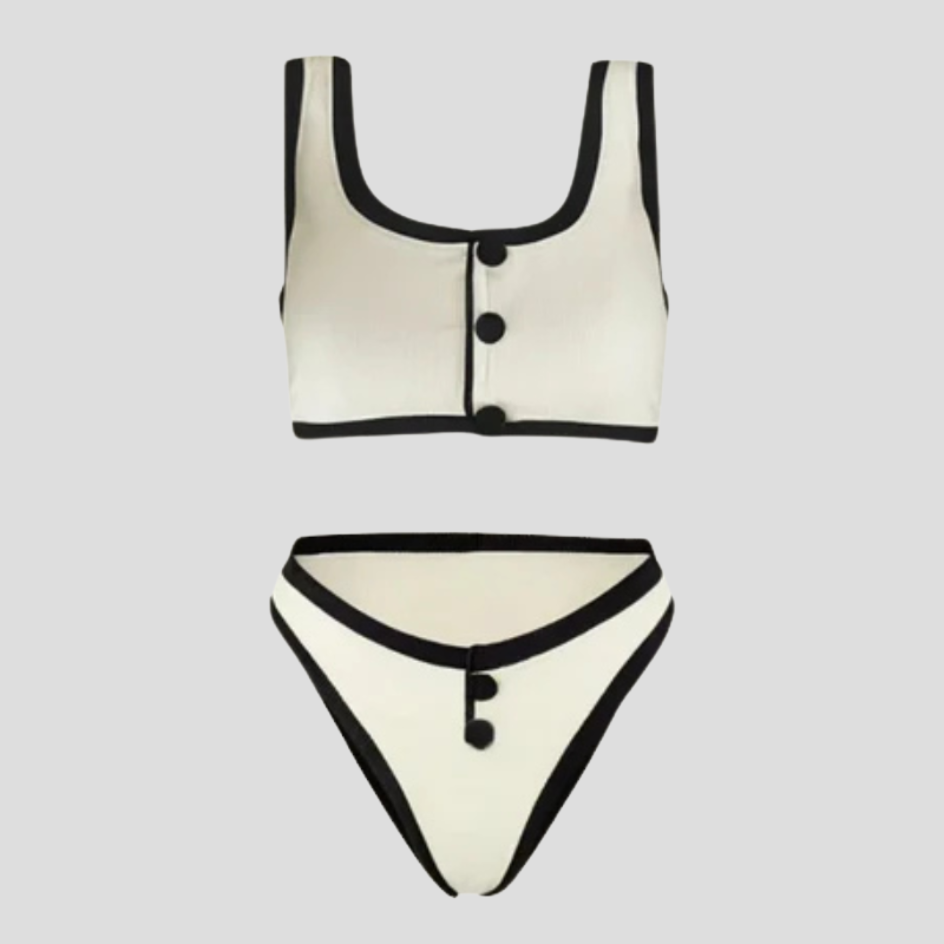 Women Bikini Set | Contrast Detail Form & Balanced Line Alignment for Swimwear