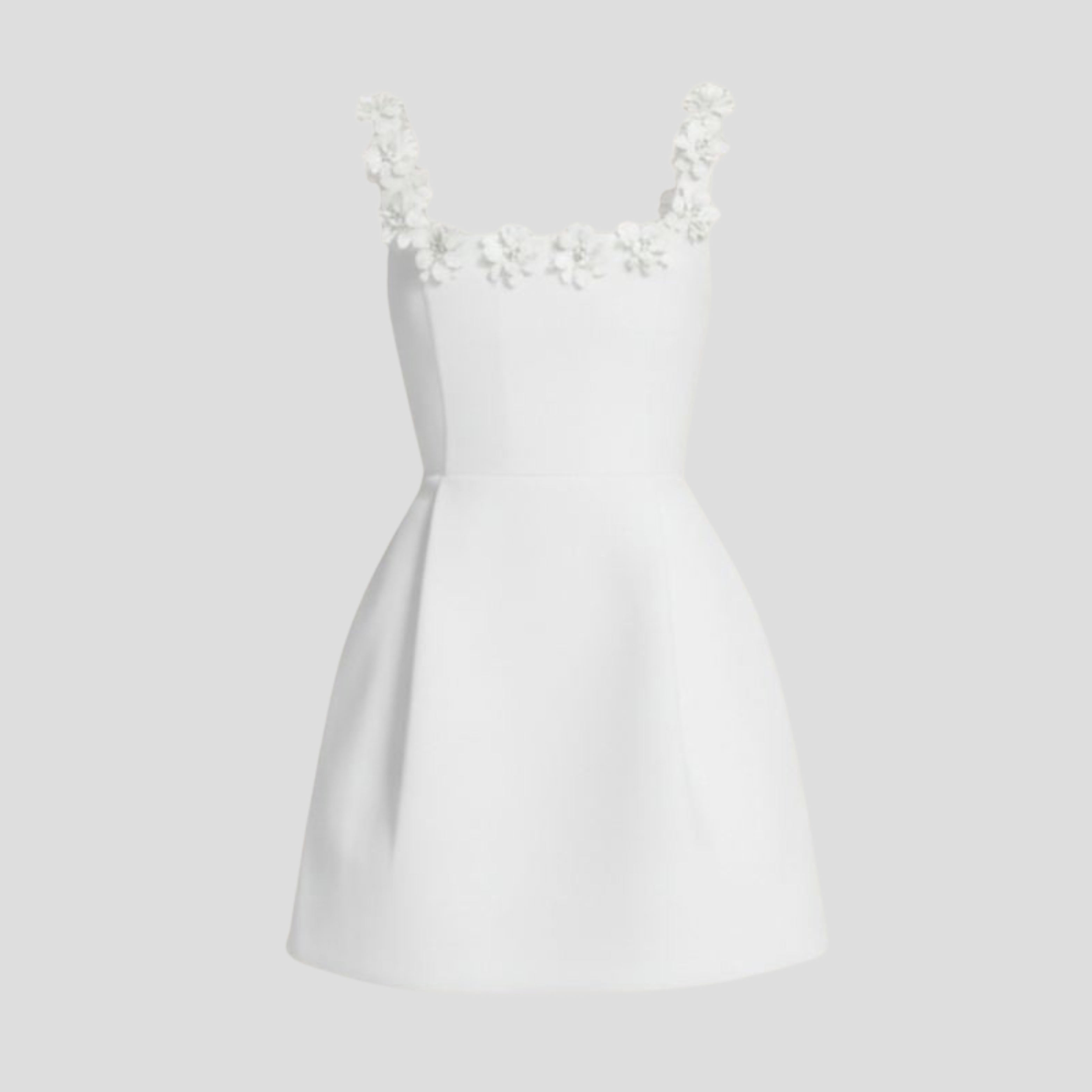 Women Mini Dress | Square Neckline Form & Floral Strap Alignment for Occasion Wear
