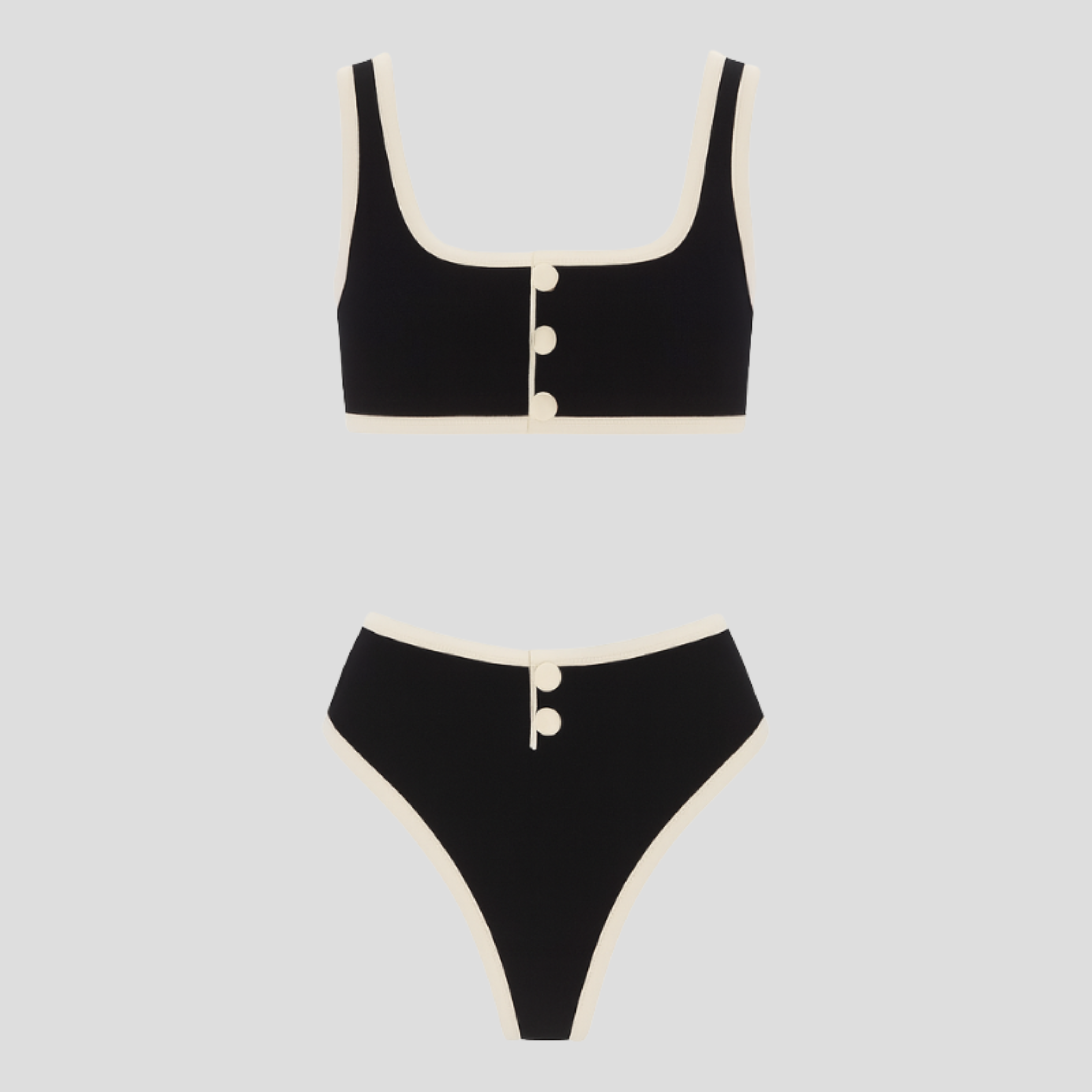 Women Bikini Set | Textured Form & Structured Line Alignment for Swimwear