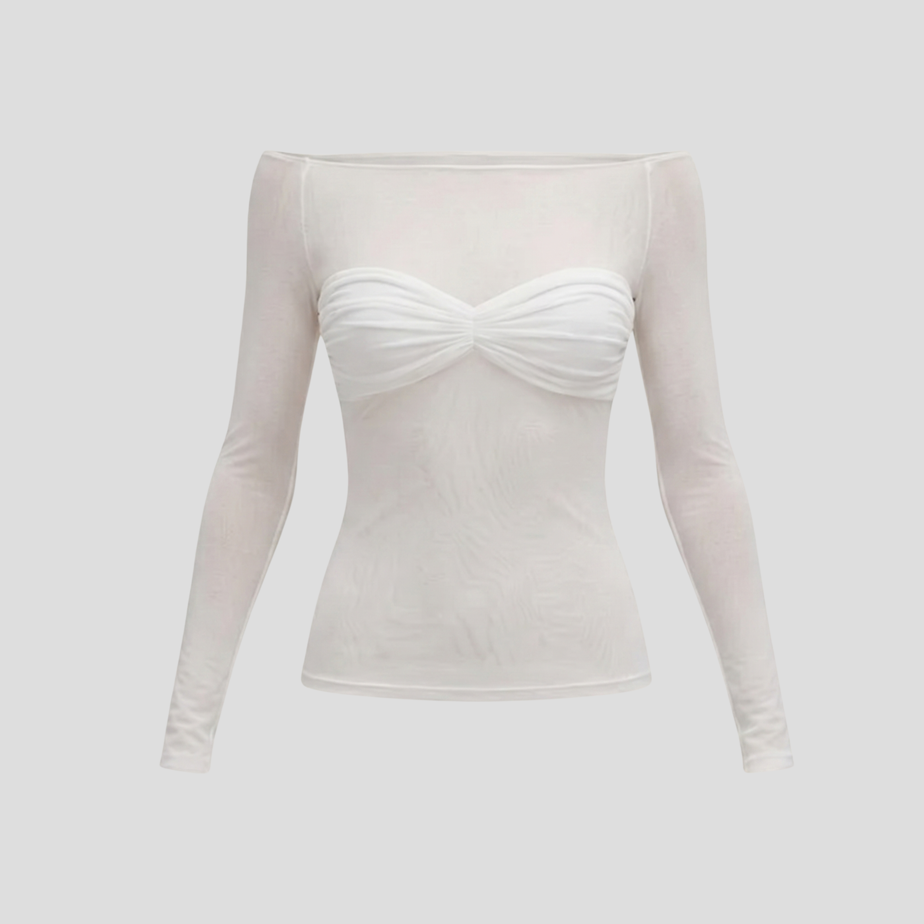 Women Off-Shoulder Top | Ruched Front Definition & Contoured Line Alignment for Occasion Wear