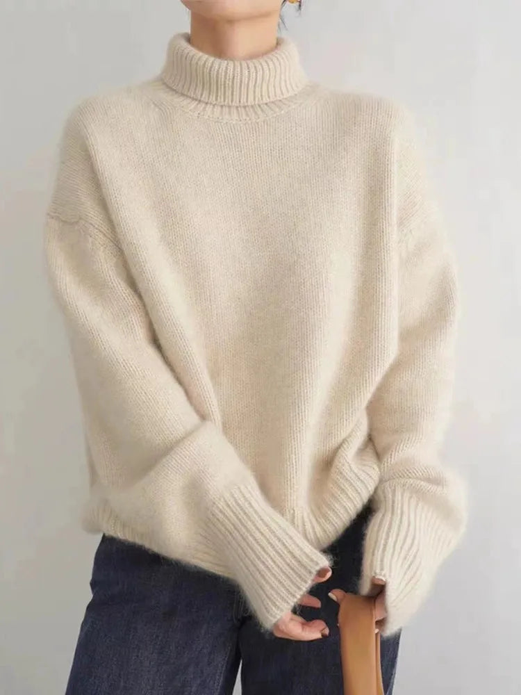 Woman's Cowl neck jumper | Soft Long Sleeve Jumper | Elegant & Warm for Autumn & Winter